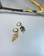 KAIKO STUDIO Leaf Gold Plated Earrings