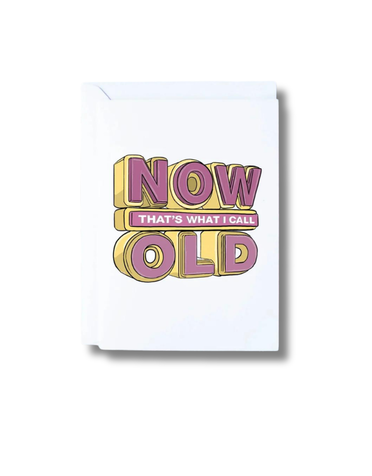 FINGERDOODLES Card - Now That's What I Call Old