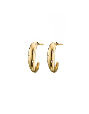 MARY K Gold Celestial Hoop Earrings