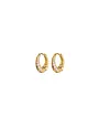 MARY K Gold Art Deco Huggie Earrings