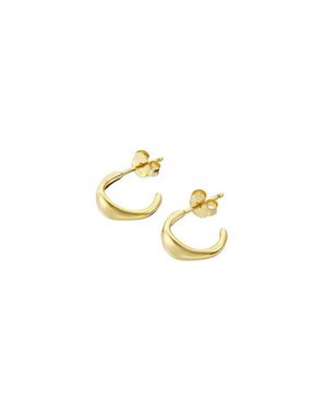 MARY K Gold Organic Small Hoop Earrings