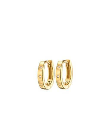 MARY K Gold 3CZ Stud Earrings