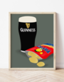 YELLOW LION STUDIO A4 Print - Guinness and Tayto