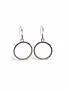 LYNSEY DE BURCA Ancaire Circle Earrings - Silver