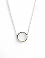 LYNSEY DE BURCA Ancaire Small Circle Necklace - Gold