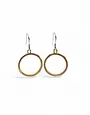 LYNSEY DE BURCA Ancaire Circle Earrings - Gold