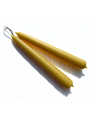 FOLKLOR Hand Dipped Beeswax Taper Candles