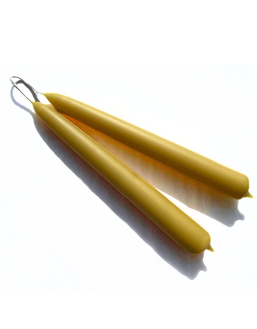 FOLKLOR Hand Dipped Beeswax Taper Candles