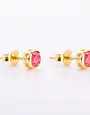 K KAJOUX Ruby Semi-Precious Stud Earrings