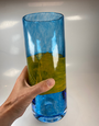 JERPOINT GLASS Tall Wrap Vase - Blue