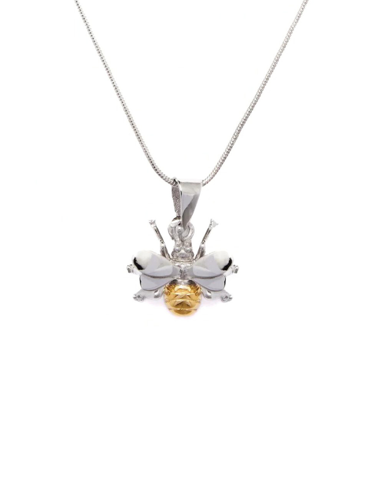 GALLARDO AND BLAINE Bee Necklace SM Sil/G