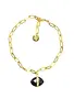 ARIA-V Ayin Black Agate Bracelet