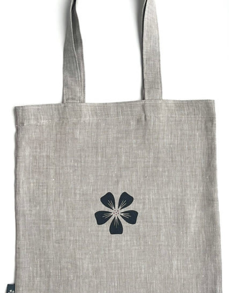 JUPITER RED Irish Linen Tote Bag- Oatmeal