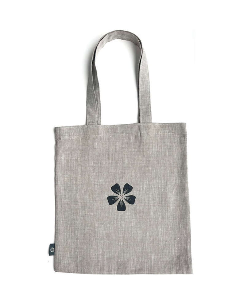 JUPITER RED Irish Linen Tote Bag- Oatmeal