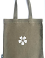 JUPITER RED Irish Linen Tote Bag- Khaki