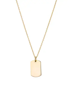 MARY K Gold Tag Necklace