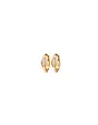 MARY K Gold Oval Opal Huggie Earrings
