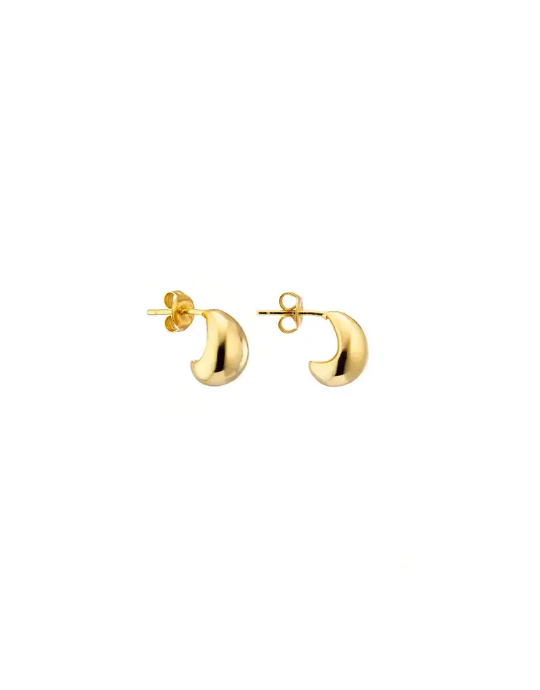 MARY K Gold Small Dome Earrings
