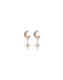 ANGELA D'ARCY Northern Moon and Star Earrings