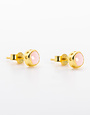 K KAJOUX Rose Quartz Stud Earrings