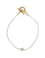 VIVIEN WALSH Single White Pearl Bracelet