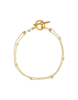 VIVIEN WALSH Double Chain Bracelet