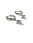 ANGELA D'ARCY Silver Lightening Earrings