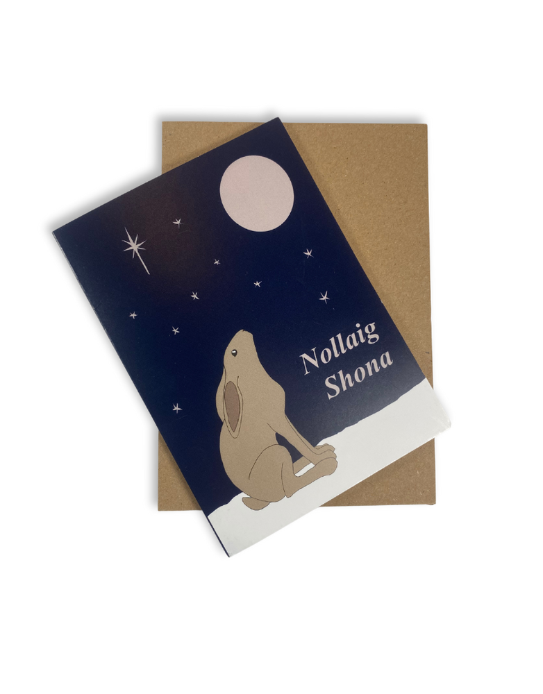 MY SHOP COLLECTION Card - Nollaig Shona Hare Blue