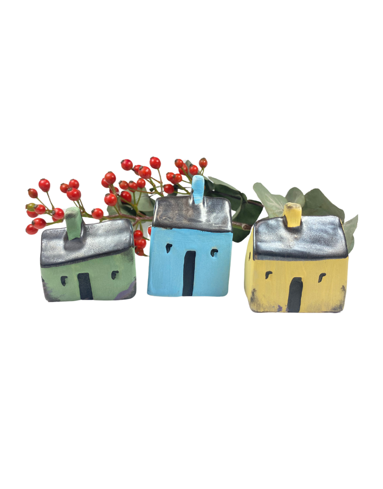 YEWFORT CRAFTS Ceramic  House - Blue