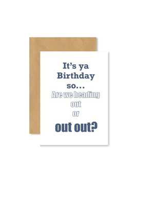 MY SHOP COLLECTION Card - Birthday Going Out