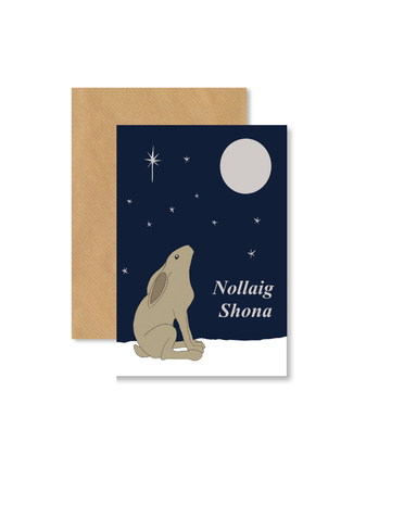 MY SHOP COLLECTION Card - Nollaig Shona Hare Blue