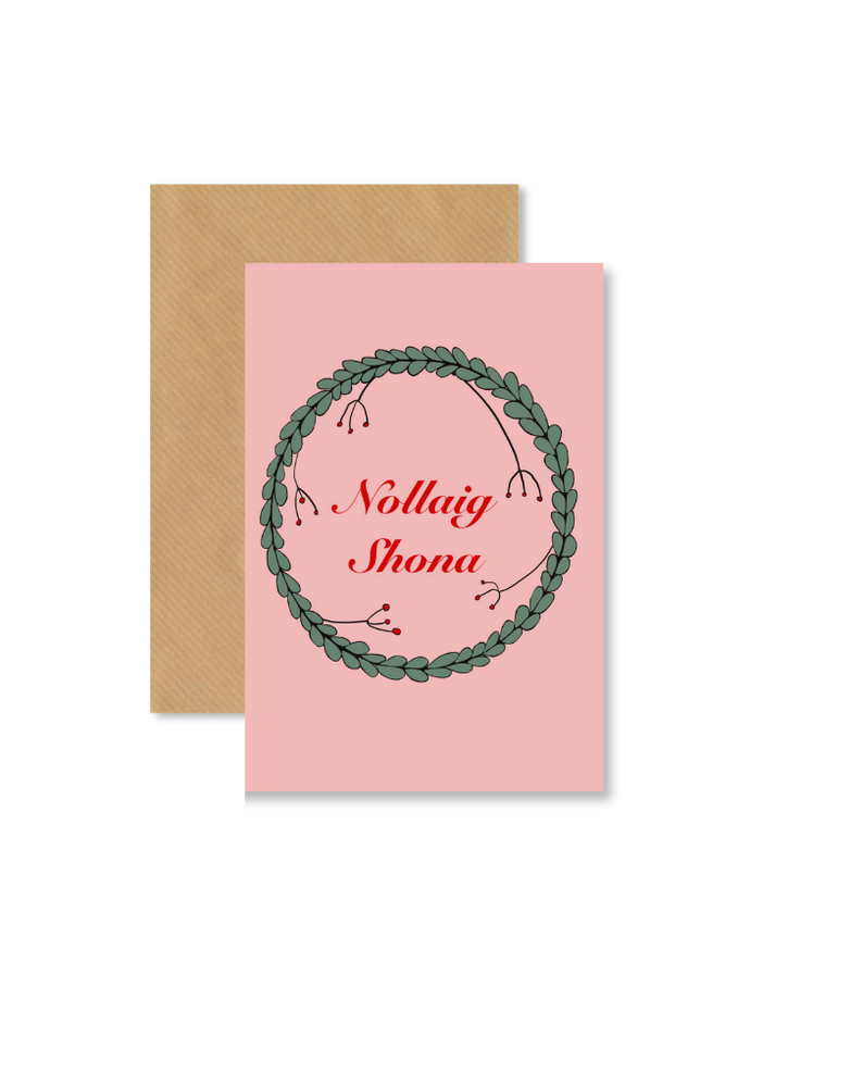 MY SHOP COLLECTION Card - Nollaig Shona Wreath