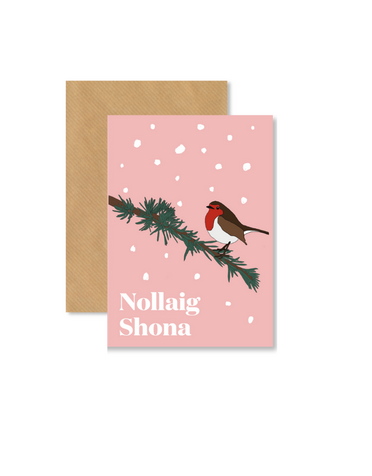 MY SHOP COLLECTION Card - Nollaig Shona Snow Robin