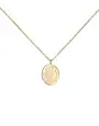 DON'T KILL MY VIBE Necklace - Heart Strong Coin Gold