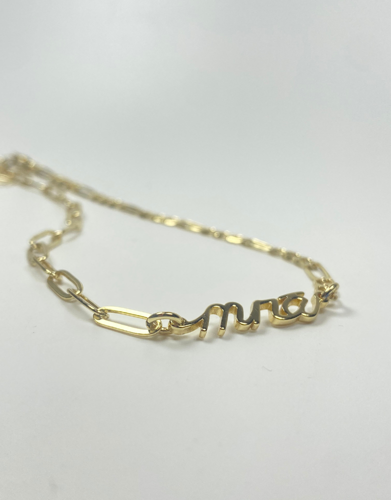 DON'T KILL MY VIBE Necklace - Mná Power Gold