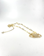 DON'T KILL MY VIBE Necklace - Heart Strong Claddagh Gold