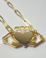 DON'T KILL MY VIBE Necklace - Heart Strong Claddagh Gold