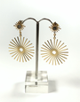 ANGELA D'ARCY Double Sunbeam Earrings