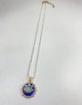 ANGELA D'ARCY Evil Eye Necklace