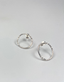 GHOST & BONESETTER Circle Stud Earrings - Silver