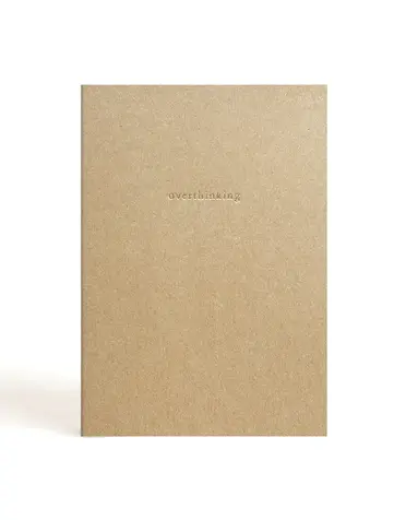 BADLY MADE BOOKS A5 Blank Notebook - Overthinking