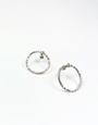 GHOST & BONESETTER Circle Stud Earrings - Silver