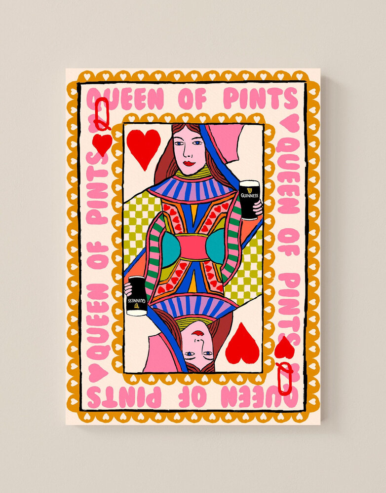 MAUDS STUDIO Print A4-Queen of Pints