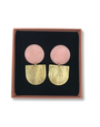 STUDIO CANTY Bruge Dangle Earrings - Rose & Brass