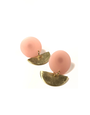 STUDIO CANTY Salo Dangle Earrings - Translucent Rose & Brass
