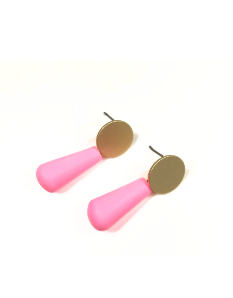 STUDIO CANTY Small Drop Earring - Bright Pink