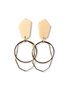 STUDIO CANTY Angle  Dangle Earrings- Pale Peach