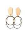 STUDIO CANTY Angle  Dangle Earrings- Pale Peach