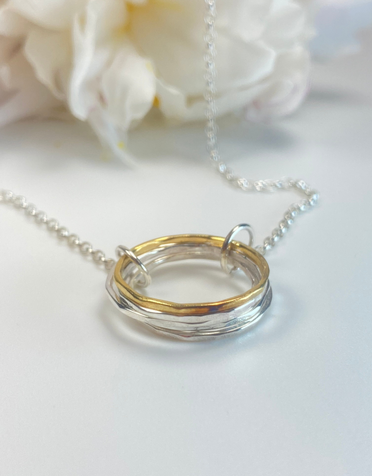 LYNSEY DE BURCA Doorus Necklace - Silver/Gold