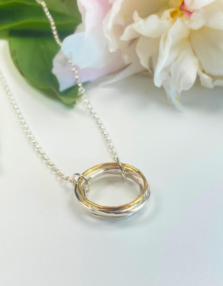 LYNSEY DE BURCA Doorus Necklace - Silver/Gold